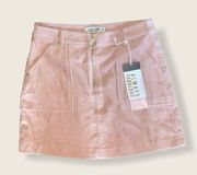 NWT  Pink Suede Skirt