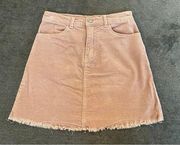 J. GALT Light Pink A-line Corduroy Mini Skirt - Size Small - EUC!