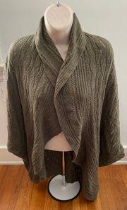 Olive Green Open Front Cardigan, size 2X/3X