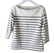 J. MCLAUGHLIN SYLVIE BOATNECK STRIPE TOP Size Large