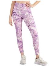 ID Ideology Women's Compression Printed Side Pocket 7/8 Leggings Purple Size Med