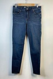 Kut from the Kloth Mia Ab Fab Toothpick Skinny Stretch Dark Wash jeans womens 14