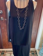 Karen Kane Sleeveless Double layer Black Dress size Small