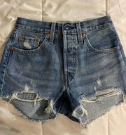 Levi’s 501 High-Waisted Denim Shorts