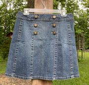 Size 6 Denim Sailor Mini Skirt