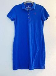 Tommy Bahama Dress Paradise Classic Polo Dress in Royal Blue Sz S EUC Summer