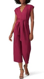 Slate & Willow Purple Cap Sleeve Belted Jumpsuit Size Small $112