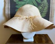 Vintage Jaclyn Smith Floppy Wide Brim Cream Sunhat