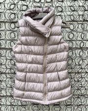 Athleta Downabout Puffer Vest Asymmetric Zip Cardamom Spice