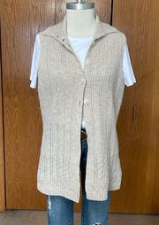 Woolrich Lambswool Cardigan Sweater Vest Size L