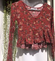 Floral Crop Top 