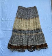 Tiered Maxi Skirt -Size L