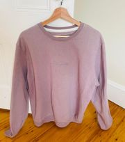 Embroidered Purple New York Vintage Crewneck Sweatshirt