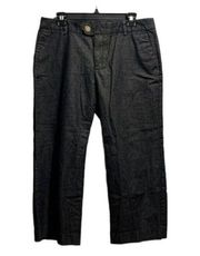 Women's Gap Stretch Dark Blue Denim Cropped Jeans Size 12 EUC #0906
