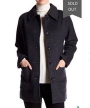 Madewell Charcoal Gray Wool Blend Heavy Coat