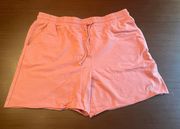 Coral Pink Sweat Shorts