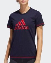 Adidas  navy and red Americana t-shirt size M