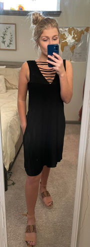 Black  Dress W Pockets