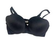 Maidenform Bra 38D Black Padded Underwire Adjustable Pushup Comfort