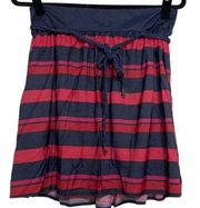 Tommy Hilfiger Red Blue Pink Mini Skirt Robe Tie