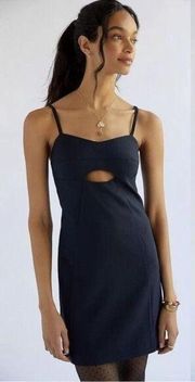 Anthropologie Mare Mare Cut-Out Shift Navy Mini Dress NEW Size Small