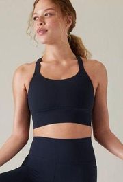 Athleta Warrior Longline Bra 1X D-DD+ NWT Navy