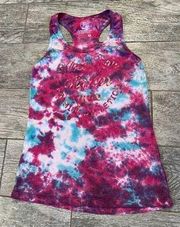 American Fighter SMALL Premium Athletics Tank Top Tee Shirt T-Shirt Tie Dye