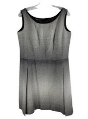 Lafayette 148 Sleeveless Fit And Flare Lined Dress Gray Size 14