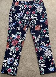 Laundry by Shelli Segal Floral Ankle Pant size 10 #G2