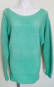 Mint Metallic Sparkle Lambswool Sweater