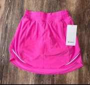 Lululemon Hotty Hot Skirt High Rise Long Sonic Pink Size 6 NWT