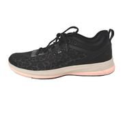 Ryka Tennis Shoes Womens 11 Black Pink White Leopared Print Sneakers Dynamic Pro