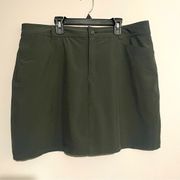 eddie bauer grey tennis skirt athletic skort size 14