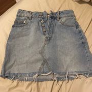 Denim Mini Skirt