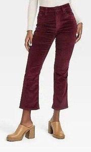 Women's High-Rise Corduroy Bootcut Jeans - Universal Thread Burgundy Size 00