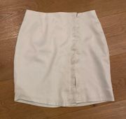 Revolve - Superdown Elina Hook & Eye Mini Skirt in White Size XXS