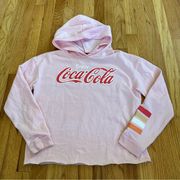 Coca Cola Light Pink Pullover Hoodie Sz S