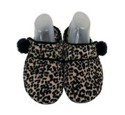 Vionic Size 8 Emily Mule Slippers Leopard Animal Print Adjustable Women's