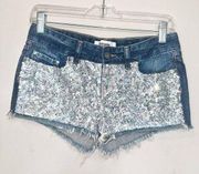 Victoria’s Secret PINK Sequins Jean Shorts!