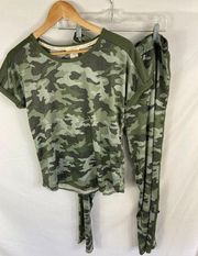 Lucky Brand NWOT  Camo Print PJ Set of 2 Size Large