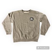 Grey Pullover Crewneck Sweatshirt Grey Custom Made Large