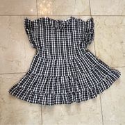 Shop Talulah Black White Gingham Dress/Blouse Sz Small