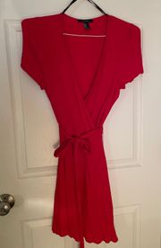 Red Wrap Dress