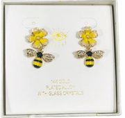 Eye Candy Bumble Bee and Flower Earrings