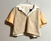 Abercrombie & Fitch Soft A&F Collection Cropped Collared Polo Shirt Size: XS NWT