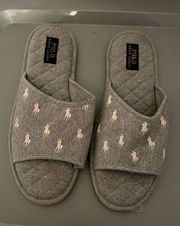 Polo Ralph Lauren Women’s Gray “Antero” Slipper - Memory Foam Slip Ons - Size 11