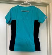 Scrub Top-  Flexibles Scrub Top - Turquoise and Grey - Perfect condition