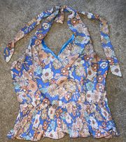 Sienna Sky Floral Halter Top Shirt