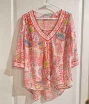 Gretchen Scott Paisley Blouse