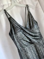 Dark Silver Prom Dress